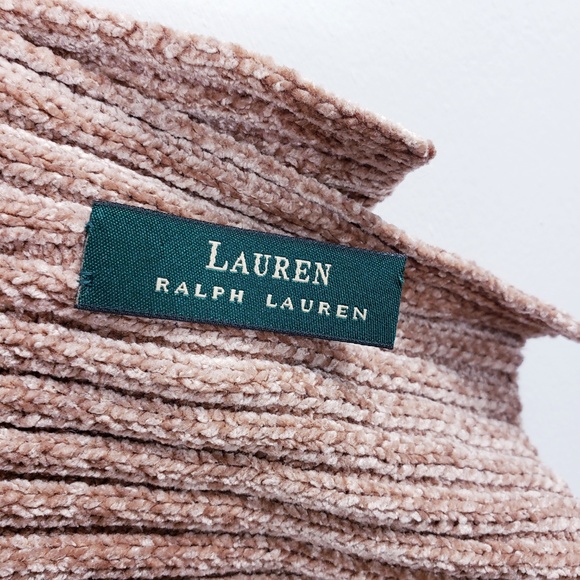 Lauren Ralph Lauren Tan Chenille Ribbed Scarf - Picture 4 of 6